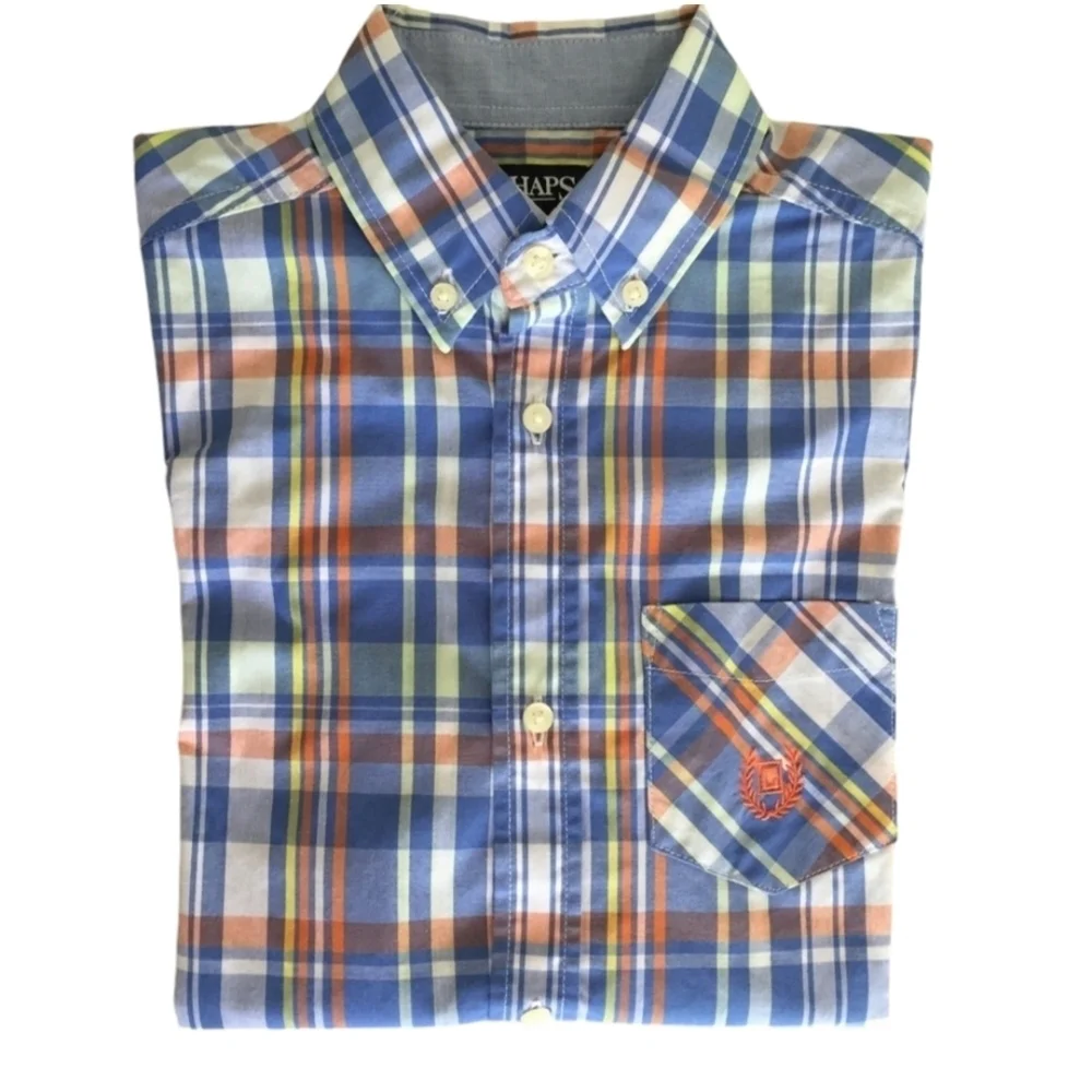 Chaps Youth Boy's Short Sleeve Button Down Shirt